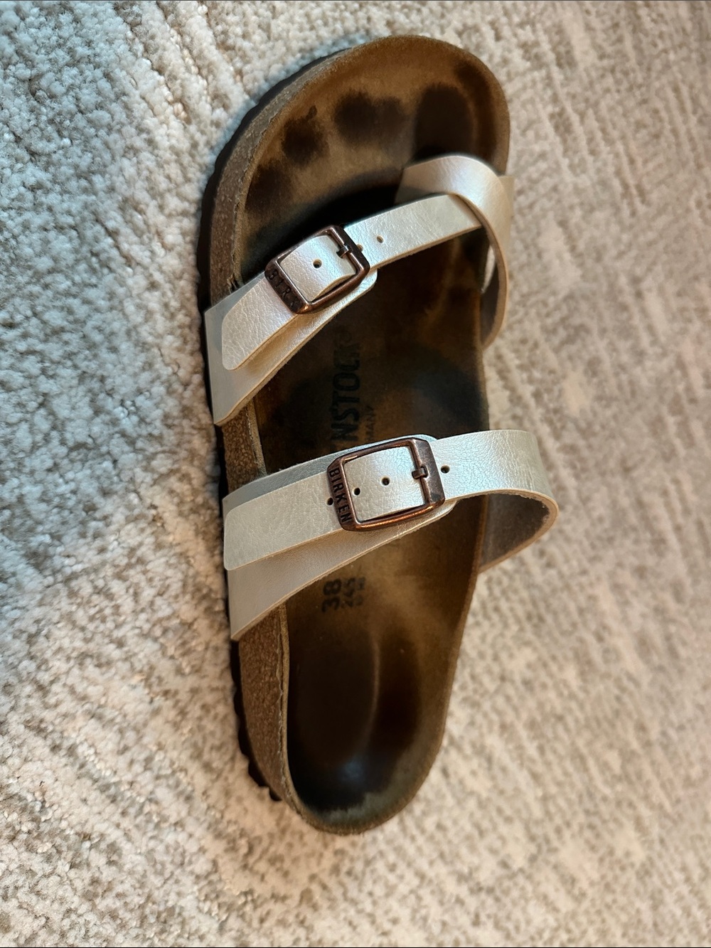 Birkenstock Mayari Birko-Flor in Graceful Pearl White - Picture 8 of 12